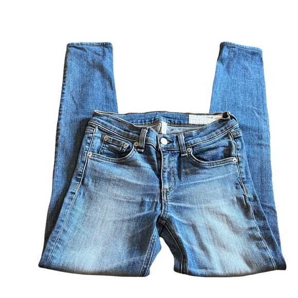 rag and bone Skinny Midrise Surf Color Jeans, size 25 W1502K520SUR - Picture 4 of 6